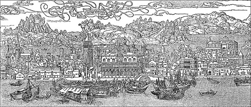 历史,城市,威尼斯,意大利,欧洲,16世纪,世纪