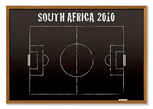 足球,黑板,概念,南非,足球赛