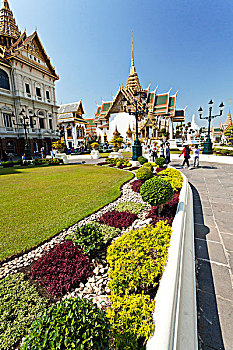 学校建筑,地面,皇宫,曼谷