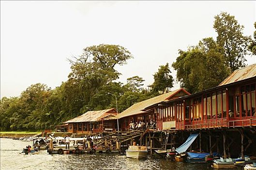 船库,河岸,巴厘岛,印度尼西亚