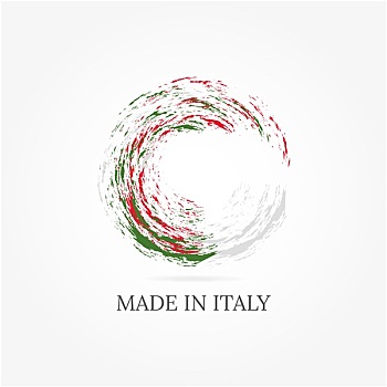 平面设计,彩色,意大利国旗