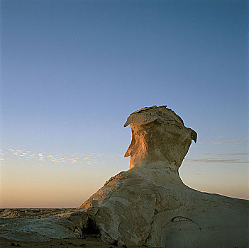 埃及,沙漠,岩石构造,自然,干燥,尘土,沙,东方,白沙漠,石头,石灰石,地质,腐蚀,沙子,地平线