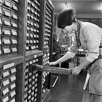 女人,看穿,索引卡,医疗,邮寄,伦敦,60年代