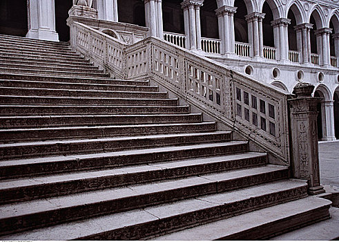 台阶,总督宫,威尼斯,意大利