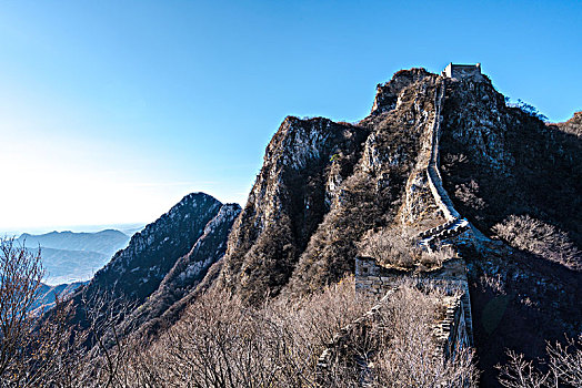 险峻的箭扣长城