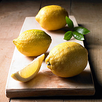 柠檬,木板