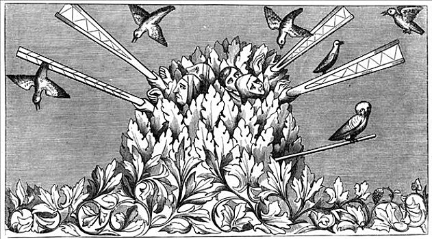 抓住,鸟,14世纪