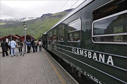 铁路,车站,旅游胜地,挪威,斯堪的纳维亚,欧洲