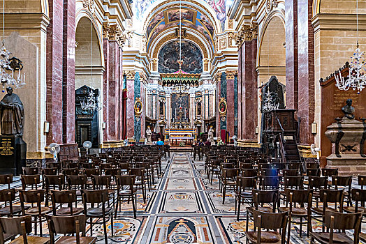 圣坛,房间,大教堂,马耳他,欧洲