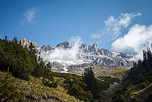 山,顶峰,提洛尔,阿尔卑斯山