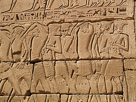 捕获,遮盖,墙壁,祭庙,哈布城,艺术家,古埃及