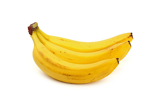 束,黄色,香蕉,隔绝,白色背景