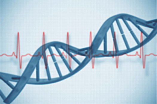 蓝色,医疗,背景,基因,心电图