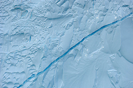 裂缝,冰山,峡湾,格陵兰