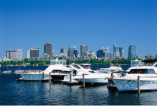 船,波士顿港,波士顿,马萨诸塞,美国