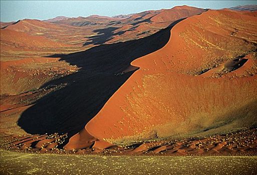 直线,沙丘,纳米布沙漠,纳米比亚