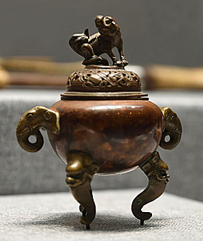 河北省博物院,茶马古道,八省区文物联展,斑铜象耳香炉
