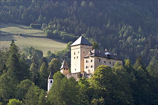 城堡,靠近,卡林西亚,奥地利