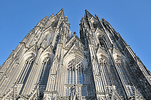 西部,建筑,科隆,大教堂,北莱茵威斯特伐利亚,德国,欧洲