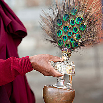 神圣,水,花瓶,国家,纪念,廷布,不丹