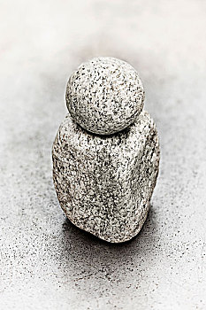 圆,石头,平衡性,方形