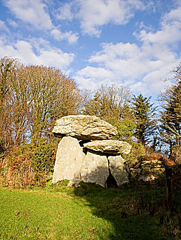 巨石墓,靠近,沃特福德,爱尔兰