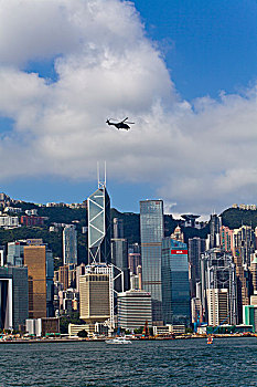 香港,中银大厦,港岛建筑群,维港
