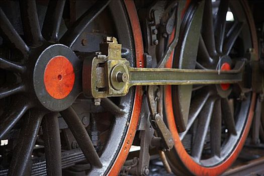 轮子,老,黑色,蒸汽机,瑞典