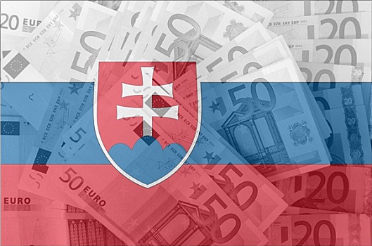 旗帜,斯洛伐克,透明,欧元,货币,背景