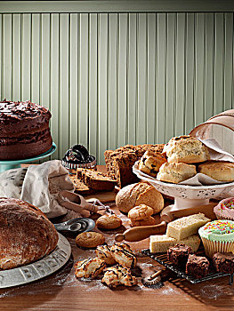 饼干,家,烘制,面包,蛋糕