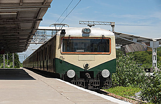 列车,火车站,泰米尔纳德邦,印度
