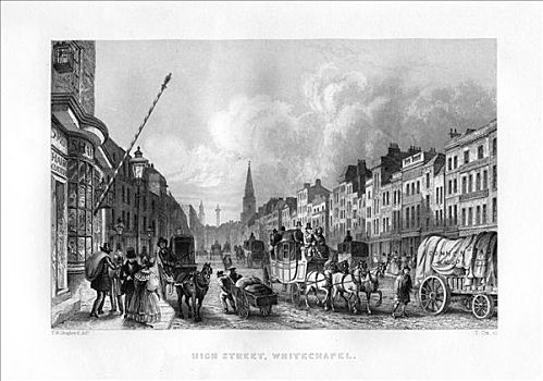 闹市街,伦敦,19世纪,艺术家