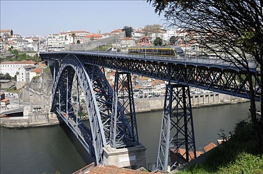 桥,上方,杜罗河,欧洲,河,波尔图,北方,葡萄牙