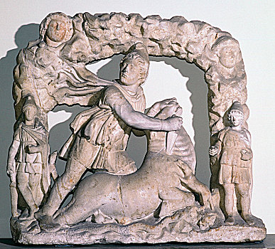 罗马人,小雕像,公牛,三世纪,艺术家,未知