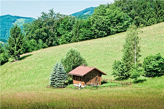 小屋,奥地利,阿尔卑斯山