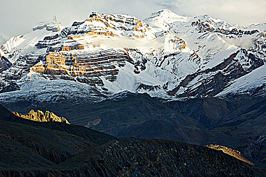 喜马拉雅山,靠近,山谷,喜马偕尔邦,印度