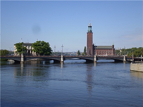 市政厅,斯德哥尔摩,水