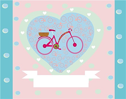 爱情,自行车,复古,卡