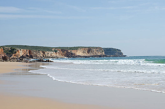 沙滩,葡萄牙,冬天