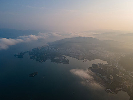 航拍千岛湖风光