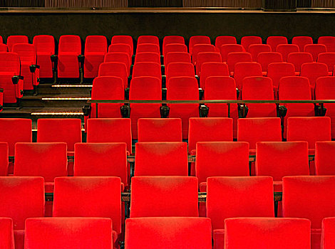 红色,电影院,座椅