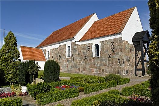 教堂,圣徒,日德兰半岛,丹麦,欧洲
