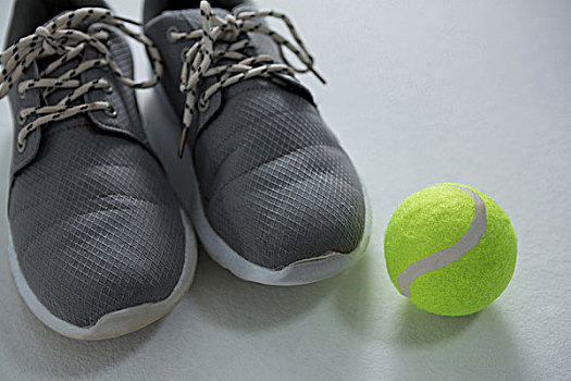 特写,运动鞋,网球,白色背景,背景