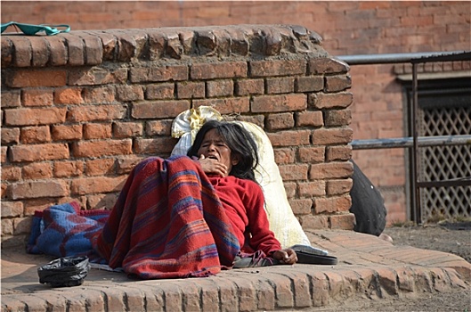 尼泊尔人,穷,女人