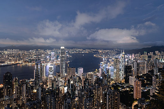 香港维多利亚夜景