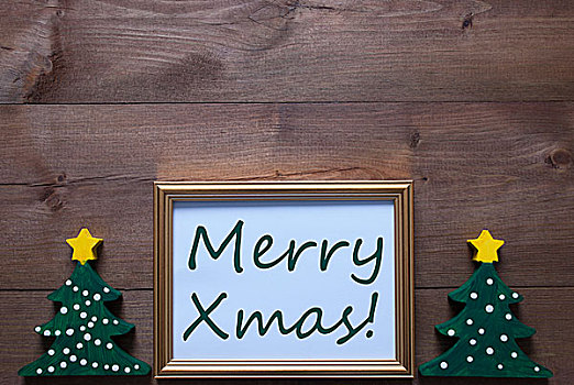 画框,圣诞树,文字,圣诞快乐