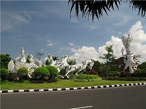 雕塑,巴厘岛,印度尼西亚