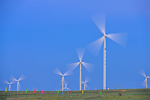 内蒙古辉腾锡勒草原风光,新能源,风力发电