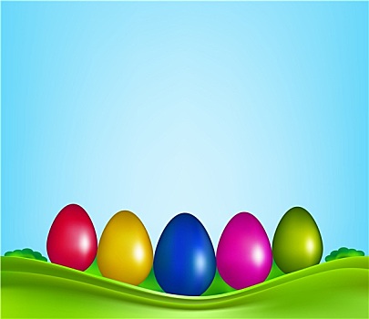 复活节,彩色,蛋