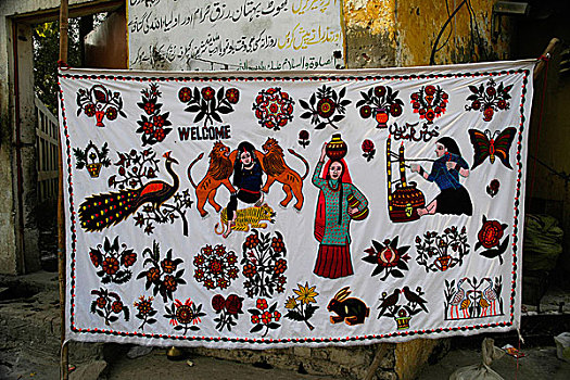 路边,店,拉合尔,巴基斯坦,2005年